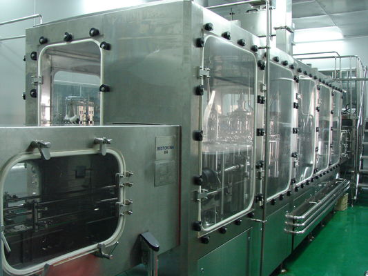 स्टेनलेस स्टील 15000bph सूखी रिंसिंग भरने की मशीन