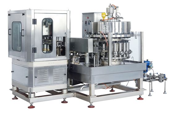 12000BPH 330 मिलीलीटर स्वचालित रोटरी पेय मशीन भर सकता है